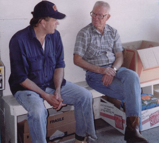 Ed passing on his sage advice.