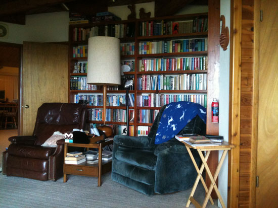 Chairs in living room where Ed and Doris sat, Wilkenson homestead.