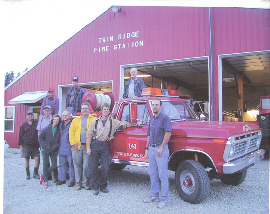 Twin Ridge Fire Station crew out front.