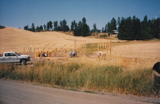 Twin Ridge Fire Station foundation going in.