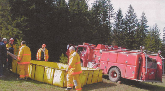 Twin Ridge Fire crew training.